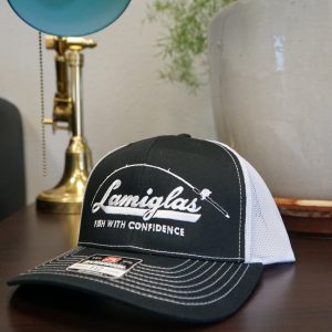 Lamiglas Bent Rod Trucker Hat - Black & White